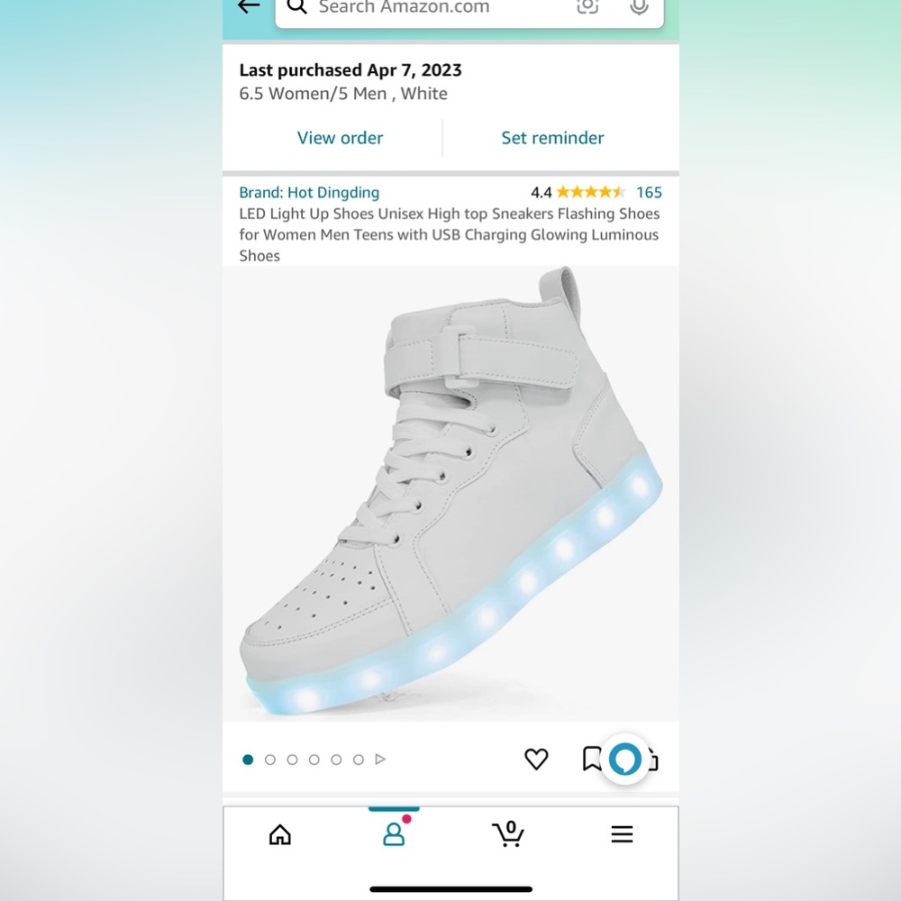 LED light up shoes - size 6.5